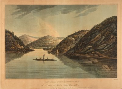 Widok w pobliżu fortu Montgomery (nr 18, portfolio Hudson River) autorstwa John Hill