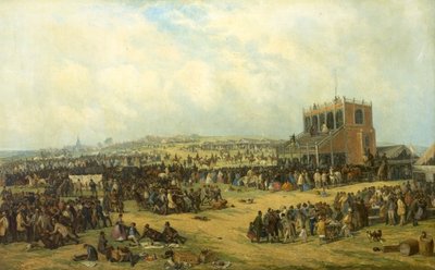 Przed wyścigiem (Nottingham Races), 1865 autorstwa John Holland