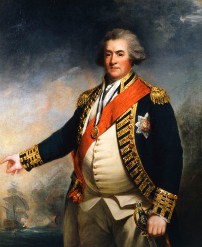 Admirał Lord Duncan, brytyjski dowódca marynarki wojennej z XVIII wieku autorstwa John Hoppner