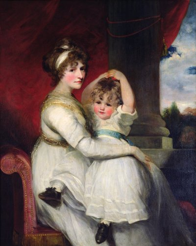 Georgina, hrabina Bathurst i jej syn, 1792 r. autorstwa John Hoppner