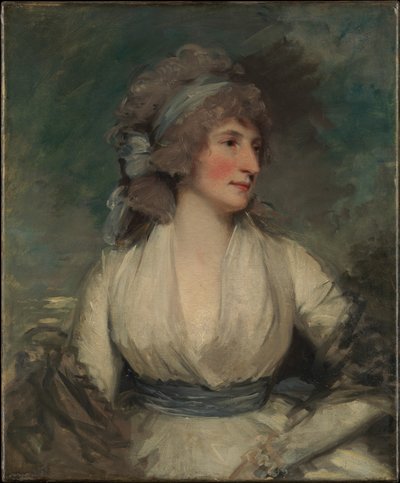 Portret kobiety; (rewers, obecnie zakryty płótnem dublażowym) Studium głowy dziecka autorstwa John Hoppner