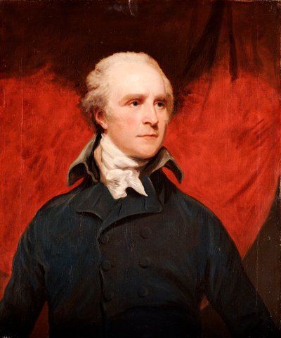 Portret Rt. Kochanie. Thomas Grenville, MP, połowa długości, w szarym płaszczu i białym krawacie autorstwa John Hoppner