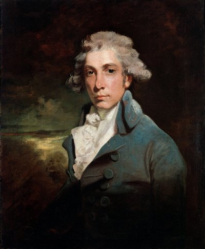 Portret dramaturga i wigowskiego męża stanu Richarda Brinsleya Sheridana, 1751-1816. autorstwa John Hoppner