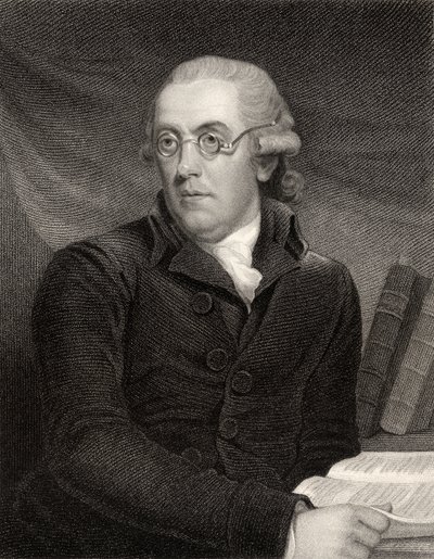 Robert Nares, sztychowany przez Samuela Freemana (1773-1857), z „Narodowej Galerii Portretów, tom II”, wyd. ok. 1835 autorstwa John Hoppner