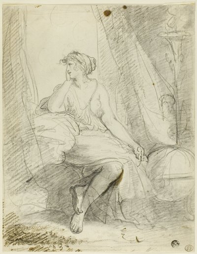 Siedząca kobieta autorstwa John Hoppner