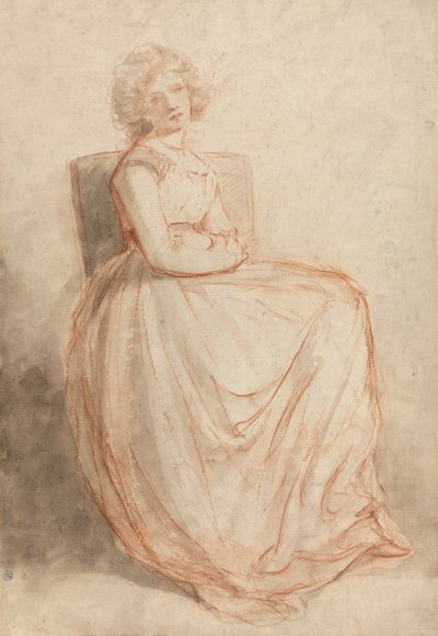 Studium siedzącej kobiety autorstwa John Hoppner