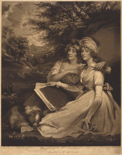 Córki sir Thomasa Franklanda autorstwa John Hoppner