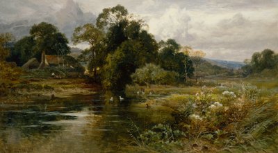 Niedaleko Dorking, Surrey (olej na płótnie) autorstwa John Horace Hooper