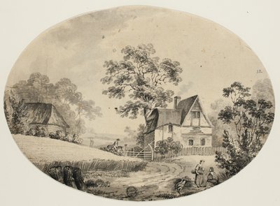 Jeździec Odwiedzający Farmę autorstwa John Inigo Richards