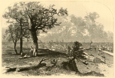 „Cleveland, ze wzgórza Scranton”, 1872. autorstwa John J. Harley