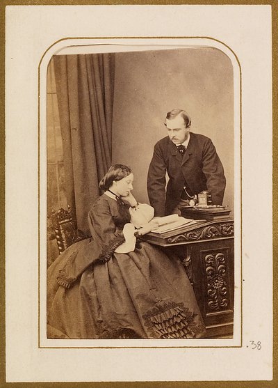 Książę i księżniczka Ludwik z Hesji autorstwa John Jabez Edwin Mayall