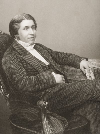 Charles Haddon Spurgeon (1834-92) rytowany przez D.J. Pound z fotografii, z „The Drawing-Room of Eminent Personages, Volume 2”, wydanej w Londynie, 1860 autorstwa John Jabez Edwin Paisley Mayall