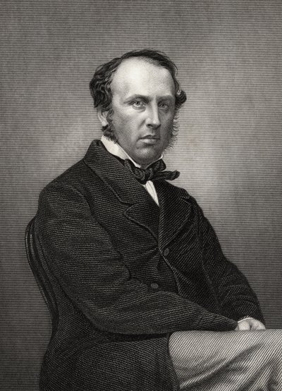 Charles John Canning, 1. hrabia Canning, grawerowane przez D.J. Funt z fotografii, z „Historii buntu indyjskiego”, opublikowanej w 1858 r. autorstwa John Jabez Edwin Paisley Mayall