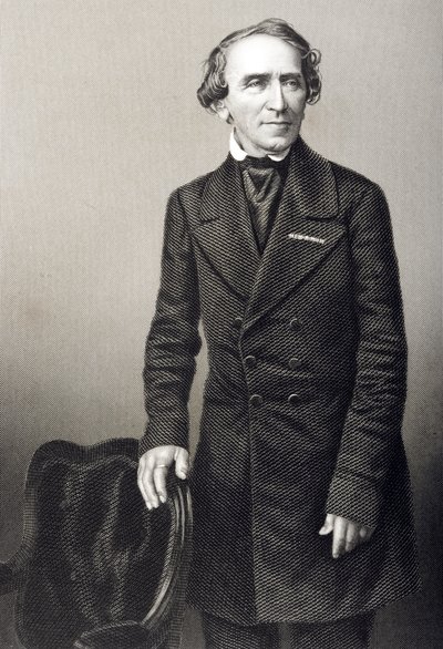 Giacomo Meyerbeer (1791-1864) grawerowane przez D.J. Pound z fotografii, z „The Drawing-Room of Eminent Personages, Volume 2”, wydanej w Londynie, 1860 autorstwa John Jabez Edwin Paisley Mayall