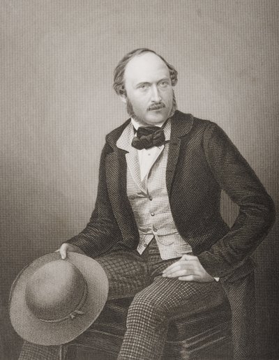 H.R.H. Prince Albert (1819-61) Prince Consort of Great Britain and Ireland, wyryty przez D.J. Pounda z fotografii, z "The Drawing-Room of Eminent Personages, Volume 2", wydanej w Londynie w 1860 r. autorstwa John Jabez Edwin Paisley Mayall