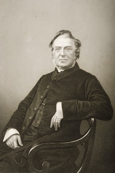 Hugh Stowell (1799-1845) wyryty przez D.J. Pounda z fotografii, z "The Drawing-Room of Eminent Personages, Volume 2", wydanej w Londynie, 1860 r. autorstwa John Jabez Edwin Paisley Mayall