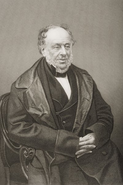 James Brownlow William Gascoigne-Cecil (1791-1868) 2. markiz Salisbury, grawerowane przez D.J. Pound z fotografii, z Salonu wybitnych osobistości, tom 2, wyd. Londyn 1860 autorstwa John Jabez Edwin Paisley Mayall