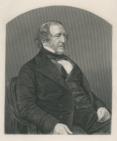 John Campbell, 1. baron Campbell of St. Andrews, grawerowane przez D.J. Pound z fotografii, z „Salon wybitnych osobistości, tom 2”, 1860 autorstwa John Jabez Edwin Paisley Mayall