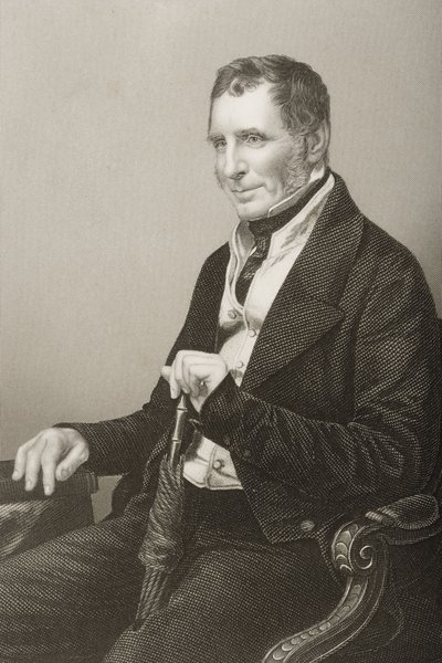 Joseph Warner Henley (1793-1884) rycina wykonana przez D.J. Pounda na podstawie fotografii, z "The Drawing-Room of Eminent Personages, Volume 2", wydanej w Londynie w 1860 r. autorstwa John Jabez Edwin Paisley Mayall