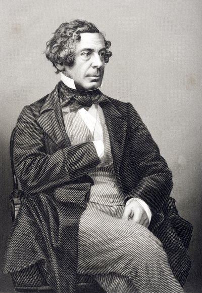 Samuel Warren (1807-77) rytowany przez D.J. Pound z fotografii, z „The Drawing-Room of Eminent Personages, Volume 2”, wydanej w Londynie, 1860 autorstwa John Jabez Edwin Paisley Mayall