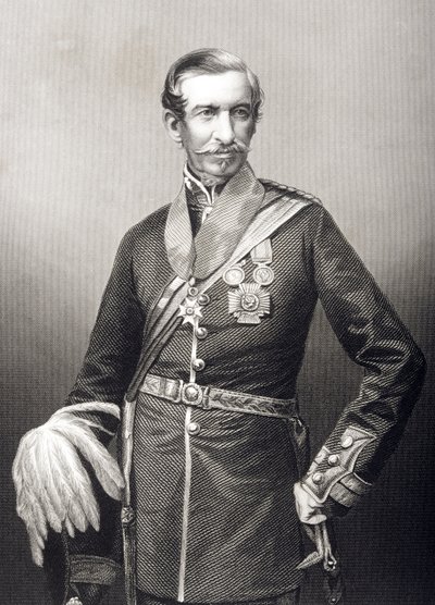 Sir Archdale Wilson (1803-74) grawerowany przez D.J. Pound z fotografii, z „The Drawing-Room of Eminent Personages, Volume 2”, wydanej w Londynie, 1860 autorstwa John Jabez Edwin Paisley Mayall