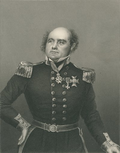 Sir John Franklin grawerowany przez D.J. Pound z fotografii, z „The Drawing-Room of Eminent Personages, Volume 2”, wydanej w Londynie, 1860 autorstwa John Jabez Edwin Paisley Mayall