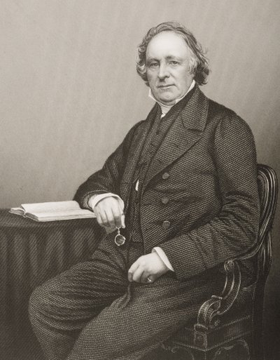 Thomas Binney (1798-1874) grawerowane przez D.J. Pound z fotografii, z „The Drawing-Room of Eminent Personages, Volume 2”, wydanej w Londynie, 1860 autorstwa John Jabez Edwin Paisley Mayall