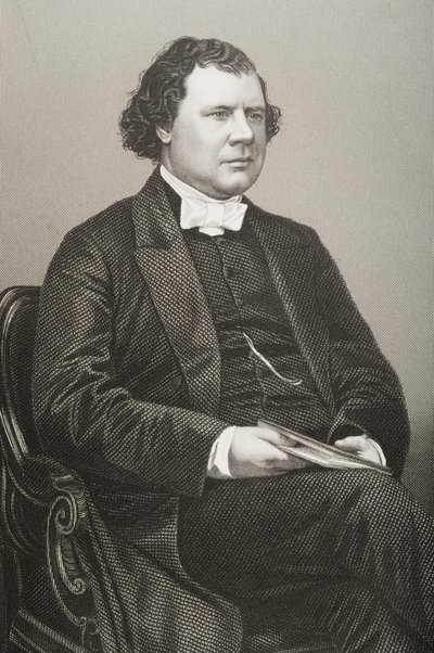 William Morley Punshon (1824-81) grawerowany przez D.J. Pound z fotografii, z „The Drawing-Room of Eminent Personages, Volume 2”, wydanej w Londynie, 1860 autorstwa John Jabez Edwin Paisley Mayall