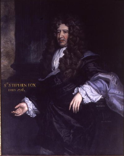 Sir Stephen Fox (1627-1716) Paymaster General (olej na płótnie) autorstwa John James Bakker