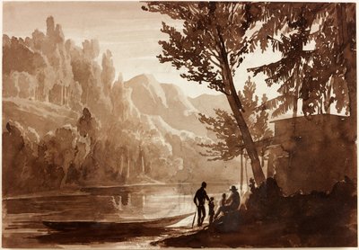 Ilustracja do "Gertrudy z Wyoming" (tusz na papierze) autorstwa John James Chalon