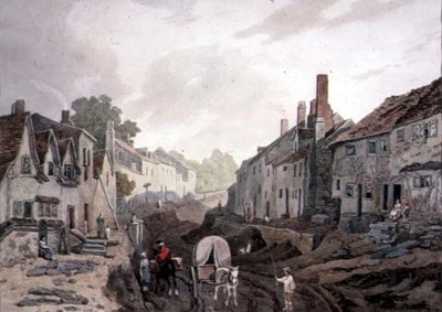 Scena uliczna, Erith, Kent autorstwa John James Chalon