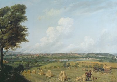 Widok na Preston ze wzgórza Penwortham, ok. 1821 r. autorstwa John Jenkinson
