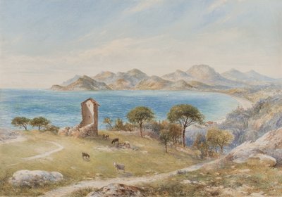 Widok na góry Esterelles z Cannes (wc na papierze) autorstwa John Jessop Hardwick