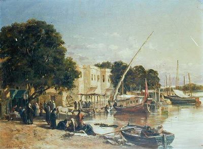 Nad Kanałem Mahmoudiego, Aleksandria autorstwa John Jnr. Varley