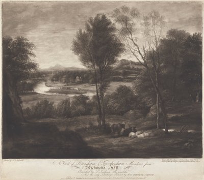 Widok Petersham & Twickenham Meadows z Richmond Hill autorstwa John Jones