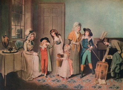 Czarny Poniedziałek lub Wyjazd do Szkoły, 1790, 1919 autorstwa John Jones