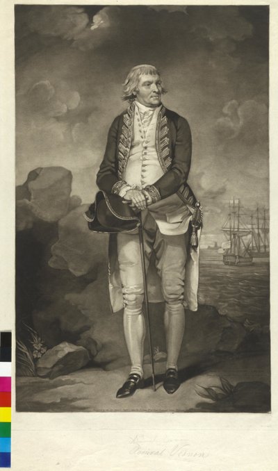 Edward Vernon autorstwa John Jones