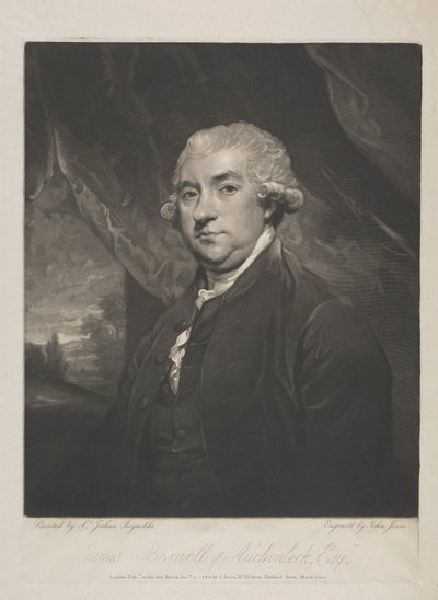 James Boswell z Auchinleck, Esq. autorstwa John Jones