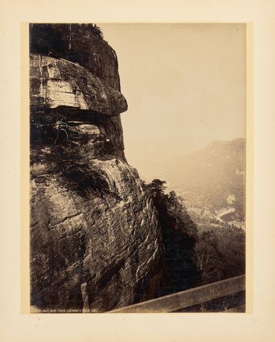Hickory Nut Gap, z Chimney Rock w Karolinie Północnej autorstwa John K. Hillers