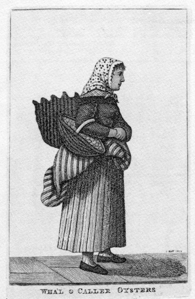 Newhaven (Edynburg) Oyster Girl, 1812 autorstwa John Kay