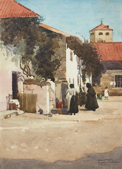 Dziedziniec Segowii (akwarela) autorstwa John Keppie