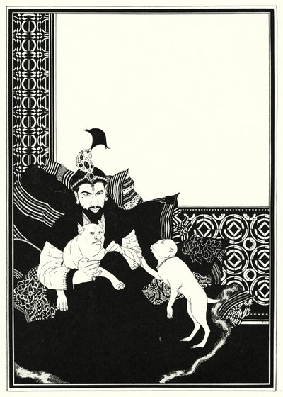 Ilustracja do Historii Aladyna i cudownej lampy (lito) autorstwa John Kettelwell