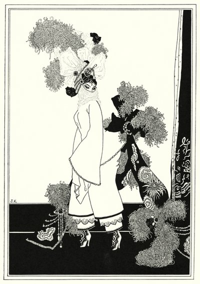 Ilustracja do Historii Aladyna i cudownej lampy (lito) autorstwa John Kettelwell