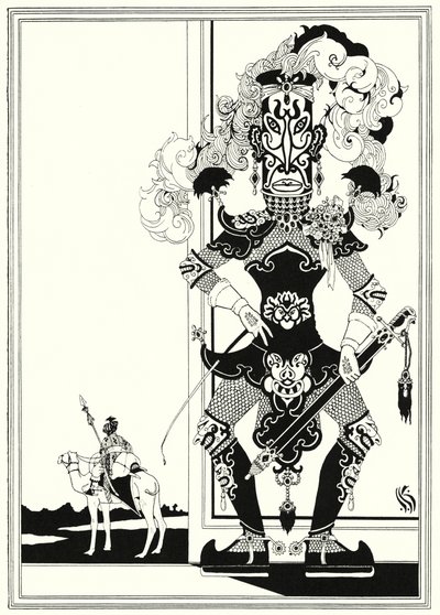 Ilustracja do Historii Aladyna i cudownej lampy (lito) autorstwa John Kettelwell