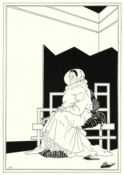 Ilustracja do Historii Aladyna i cudownej lampy (lito) autorstwa John Kettelwell
