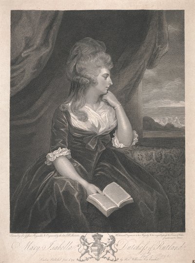 Mary Isabella Manners (z domu Somerset), księżna Rutland autorstwa John Keyse Sherwin