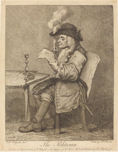 Polityk autorstwa John Keyse Sherwin after William Hogarth