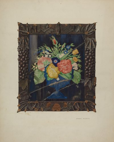 Martwa natura i rama z cynowej folii, ok. 1930 r. 1941. autorstwa John Koehl