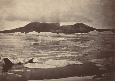 Regiony Arktyki: nr 92.* Kciuk diabła częściowo spowity mgłą..., 1869 autorstwa John L Dunmore
