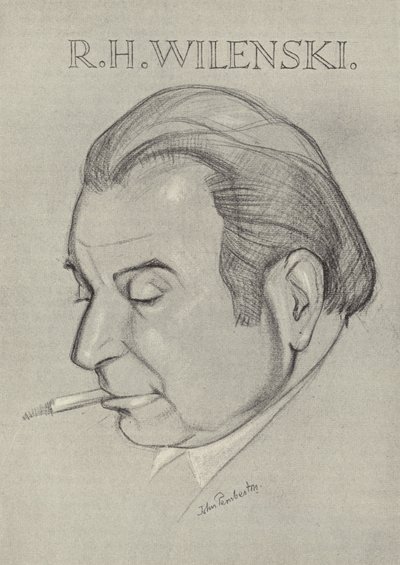 R H Wilenski, angielski krytyk sztuki i pisarz autorstwa John L. Pemberton